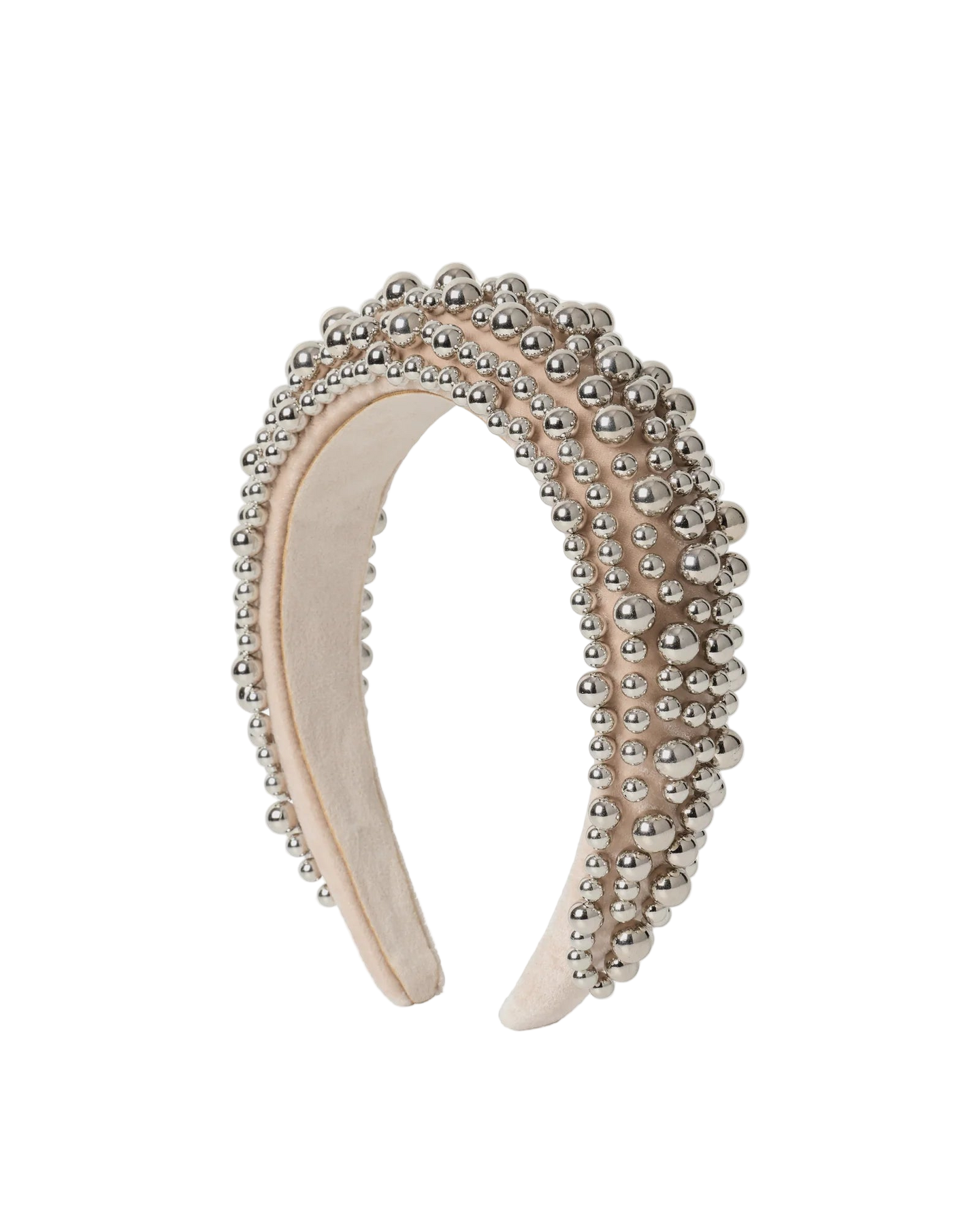 Day Beaded Chrome Diadem - Silver