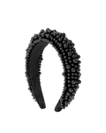 Day Pearly Velvet Hair Band - Black
