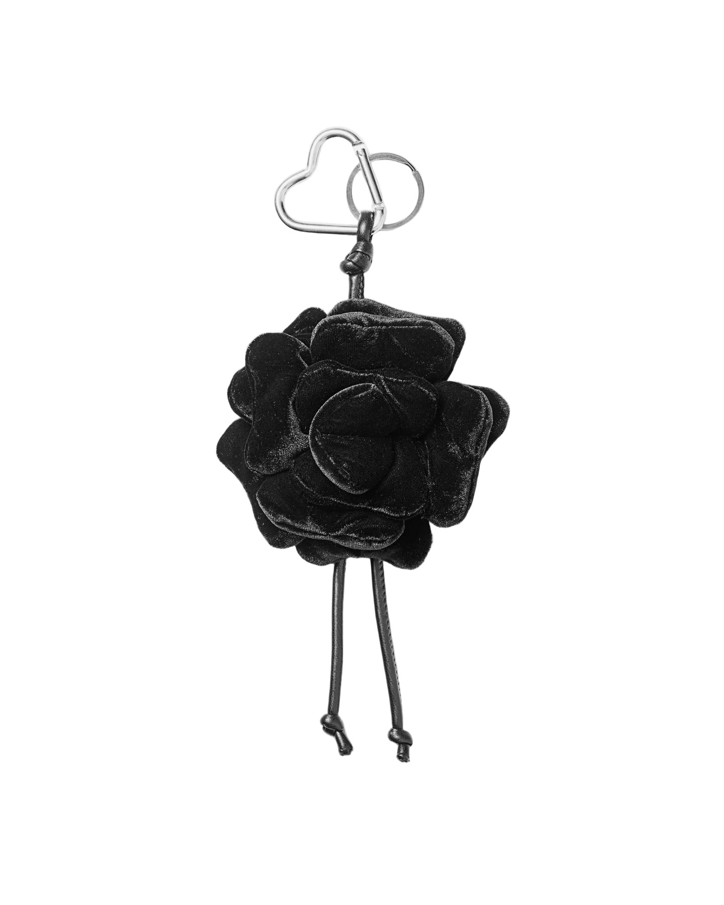 Day Velvet Flower Charm - Svart