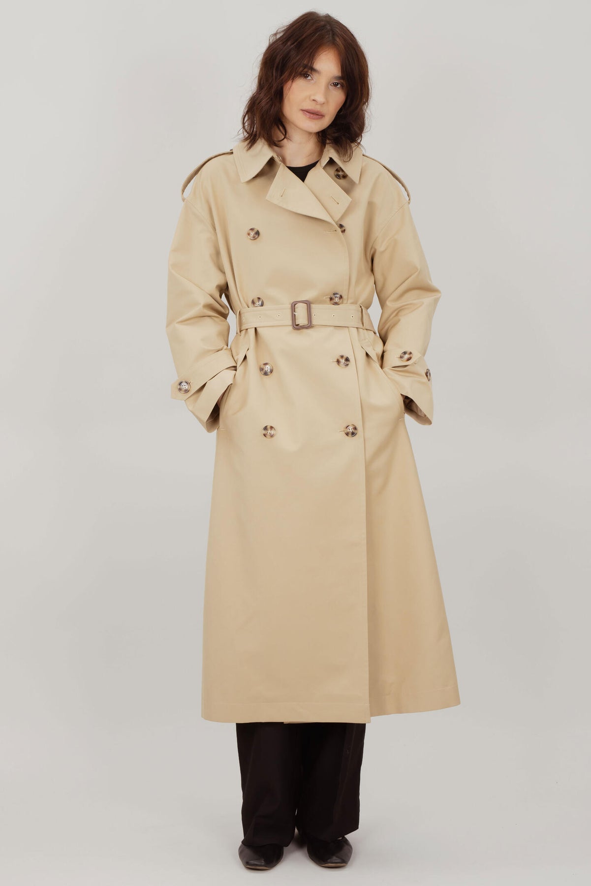 Ivana Trench Coat - Khaki