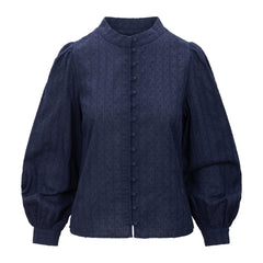 Otilie Ls Blouse - Navy