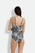 Zebra Potenza Swimsuit - Offwhite/Black