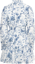 Liv Porcelain B Anglaise Klänning - Off White/Blue