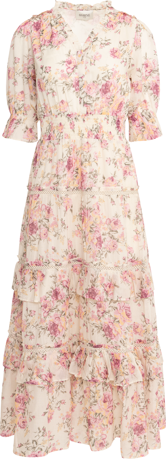 Vera Dreamy Flower Dress - Rosa Blomster