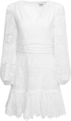 Lani Lace Mini Dress - White