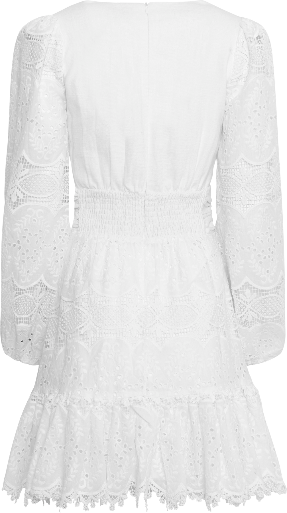 Lani Lace Mini Dress - Vit