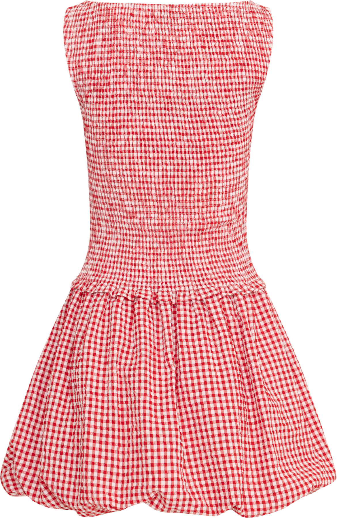 Tora Gingham Miniklänning - Röd