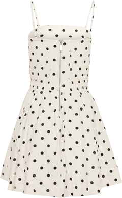Enia Dot Dress - White