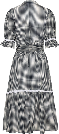 Gertrude Gingham Dress - Black/White