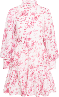 Liv Porcelain B Anglaise Dress - Dark Pink