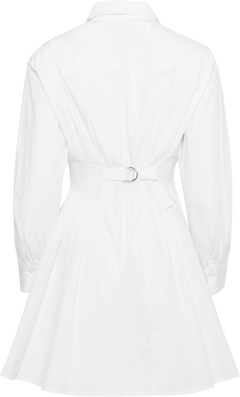 Esmeralda Poplin Shirt Dress - White