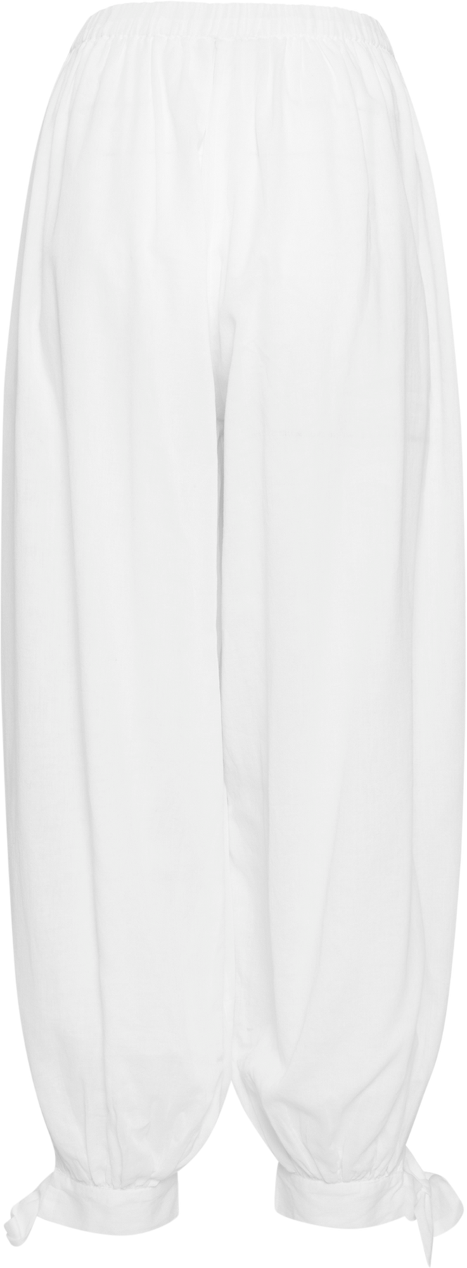Elea Cotton Voile Byxor - Vit