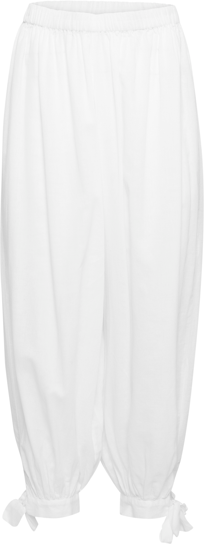 Elea Cotton Voile Byxor - Vit