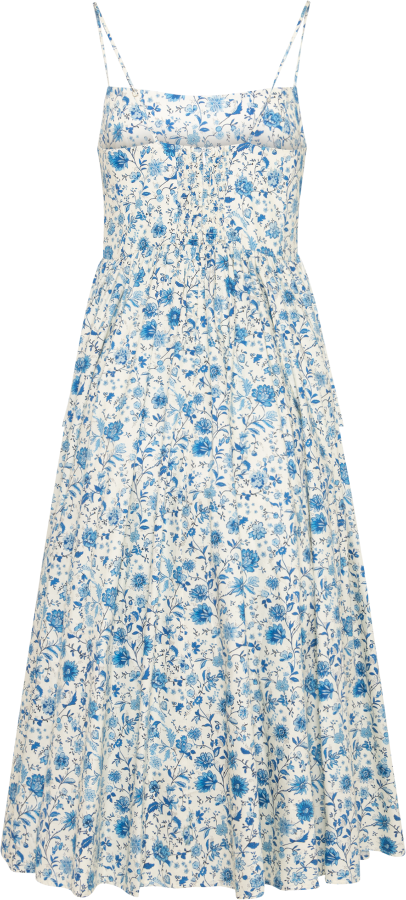 Thyra Cotton Strap Midiklänning - Blå