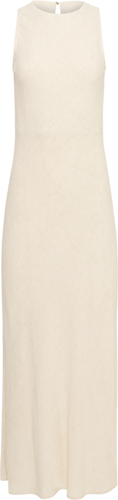 Eden Linen Maxi Dress - Beige