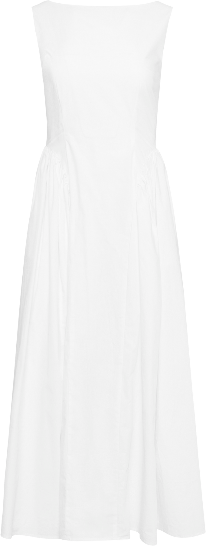 Elva Cotton Poplin Dress - Vit