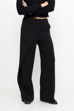 Anais Wrap Front - Black
