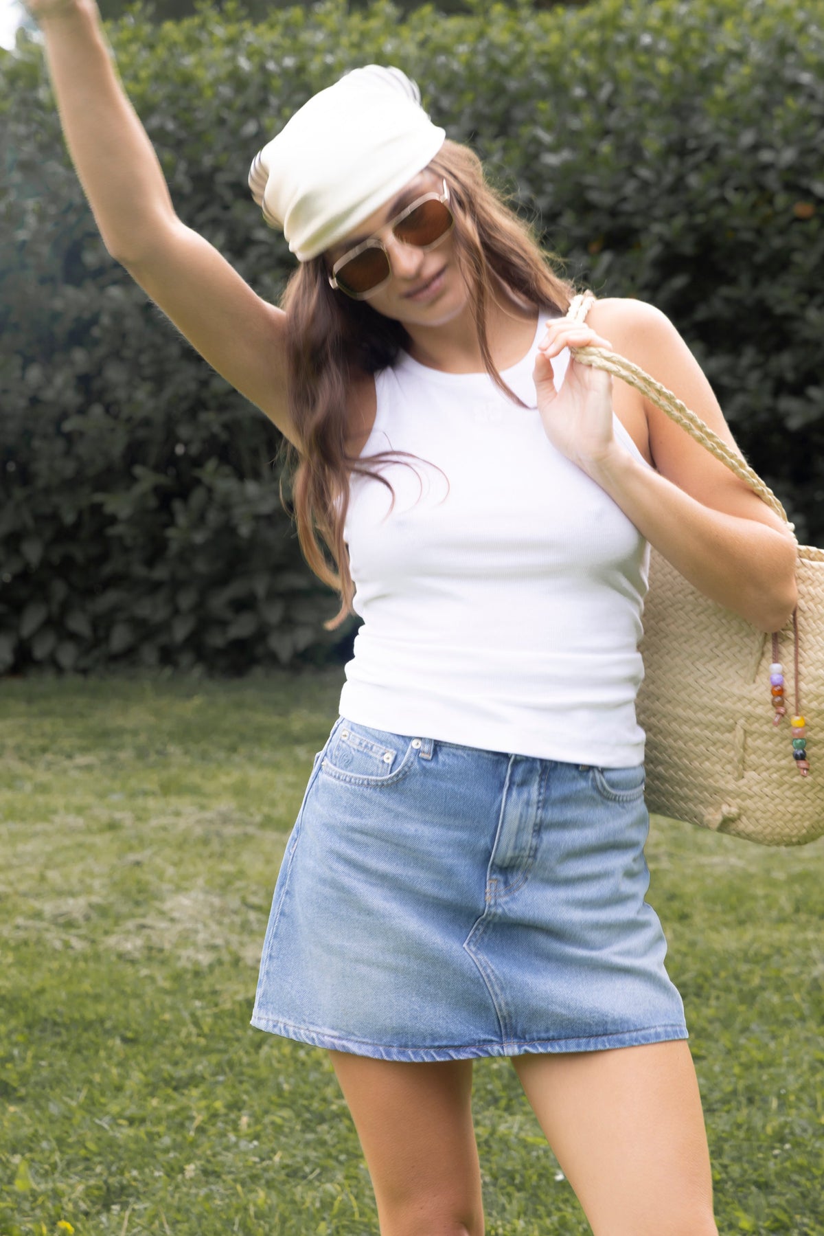 Denim Mini Skirt - Lt. Blue