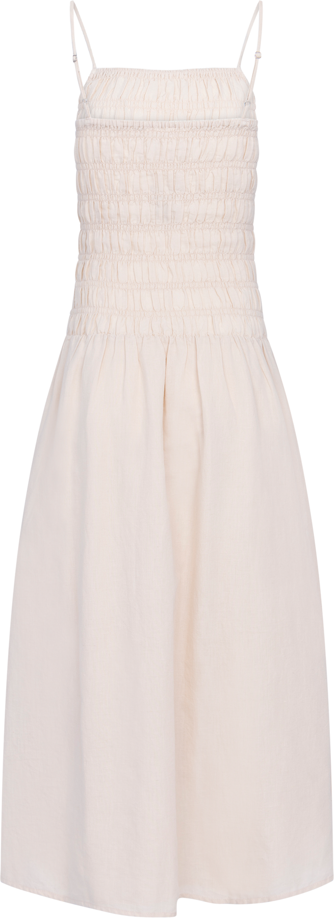 Amalie Maxi Linen Dress - Creme