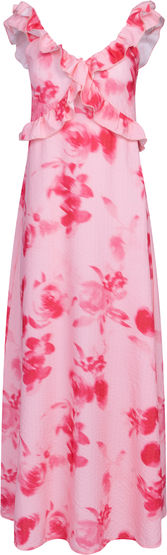 Melbaic Dress - Abstrakt rosa blomstermönster
