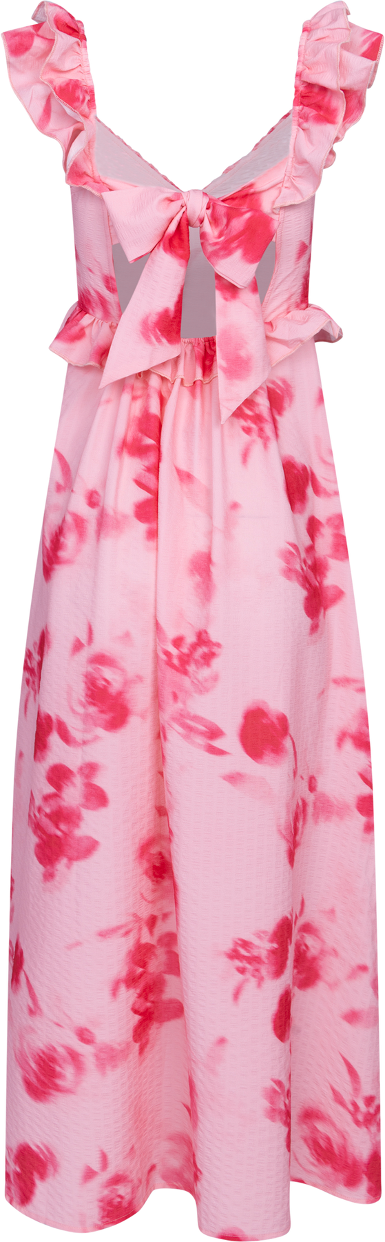 Melbaic Dress - Abstrakt rosa blomstermönster