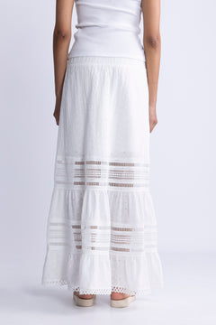 Yascarmen Hw Long Skirt S. - Star White