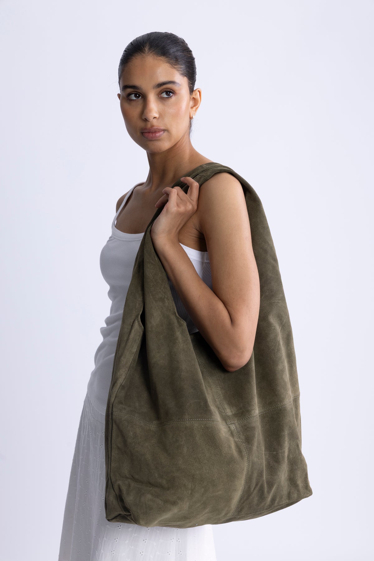 Suede Dalliea Bag - Army