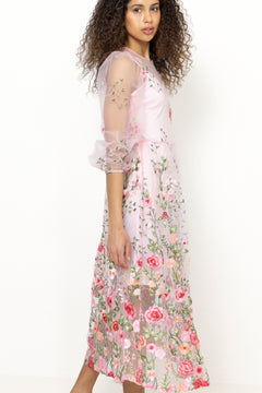 Fuschia Dress - Rose/Red