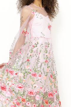 Fuschia Dress - Rose/Red