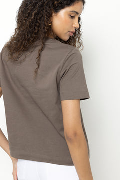 Essential Ss Boxy Tee Noos - Chocolate Chip