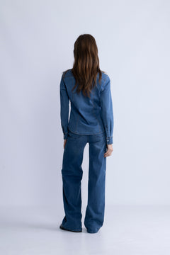 SanillaPW SH - Medium Blue Denim