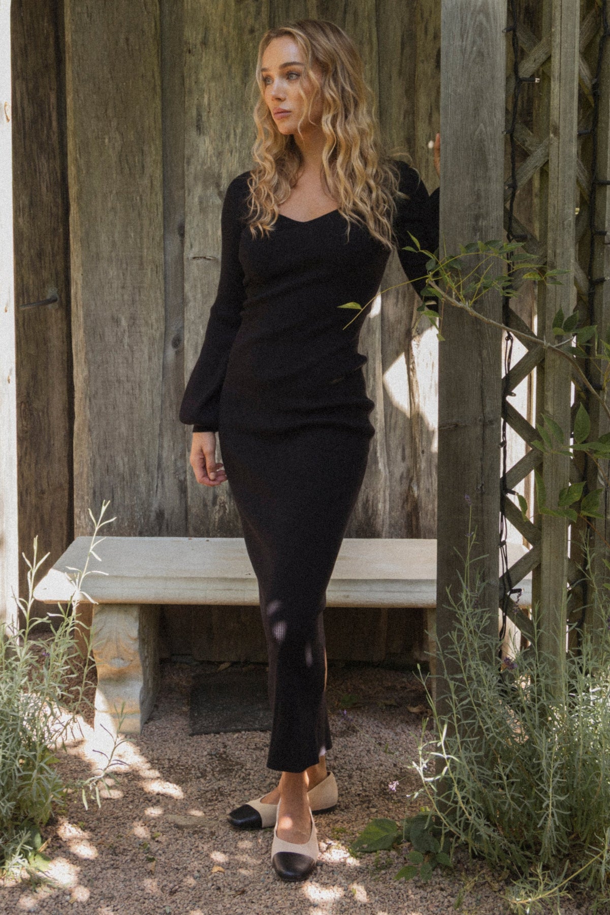 Janet Knit Dress - Svart
