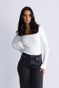 Nor Knit Pearl Top - Off White
