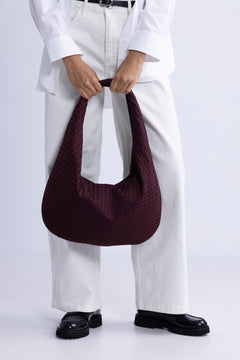Haze Braided Neoprene - Midnight Plum