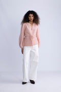 Fredrikke Chunky Cardigan - Dusty Pink