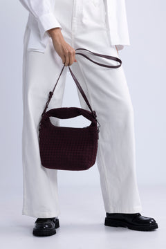 Twist Braided Neoprene - Midnight Plum