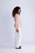 Fredrikke Chunky Cardigan - Dusty Pink