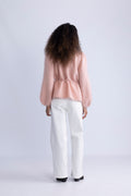 Fredrikke Chunky Cardigan - Dusty Pink