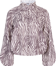 Ingeborgic Shirt - Brown Zebra