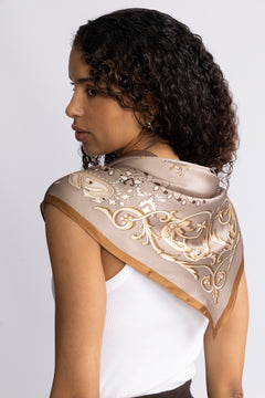 Lola Silk Scarf - Praline