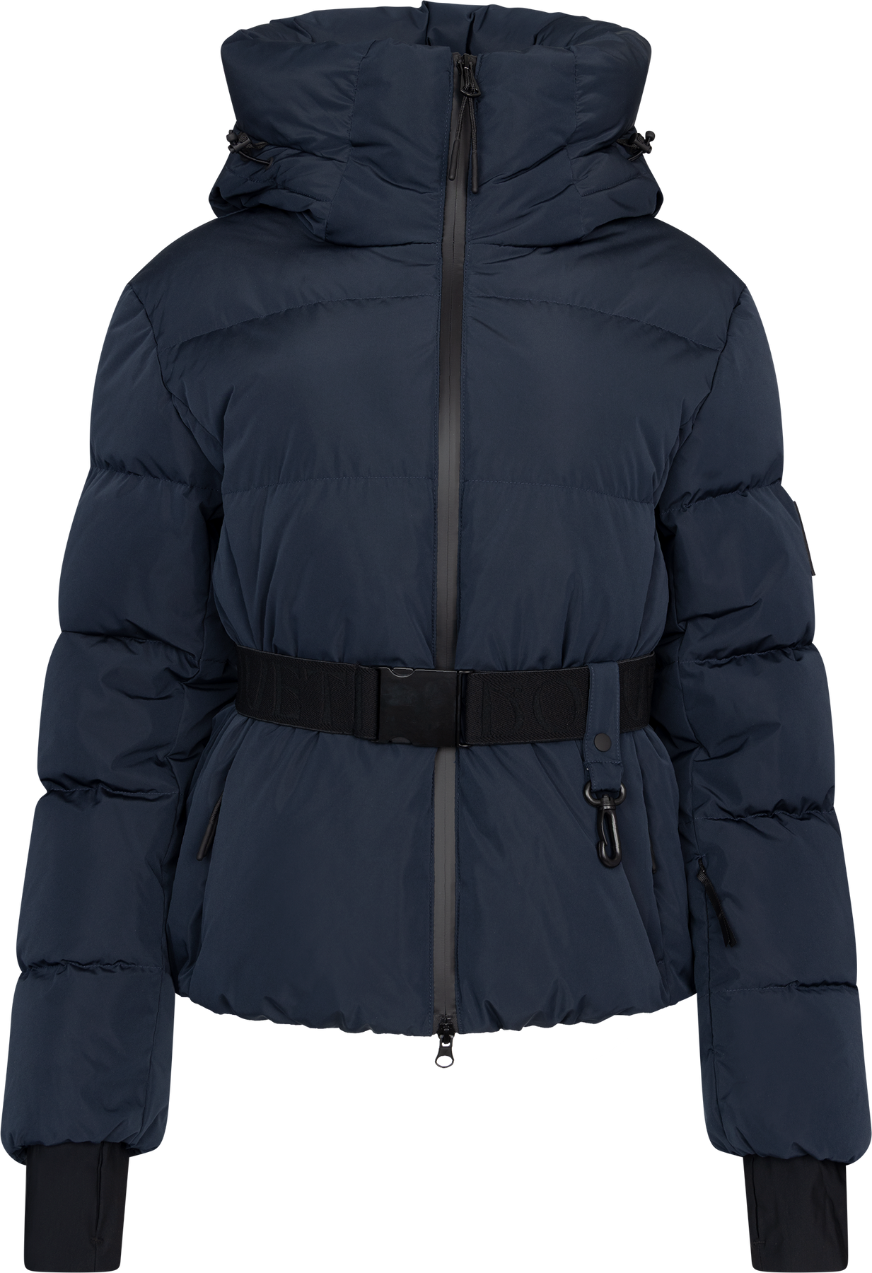 Emily Down Belt Jacket - Marinblå