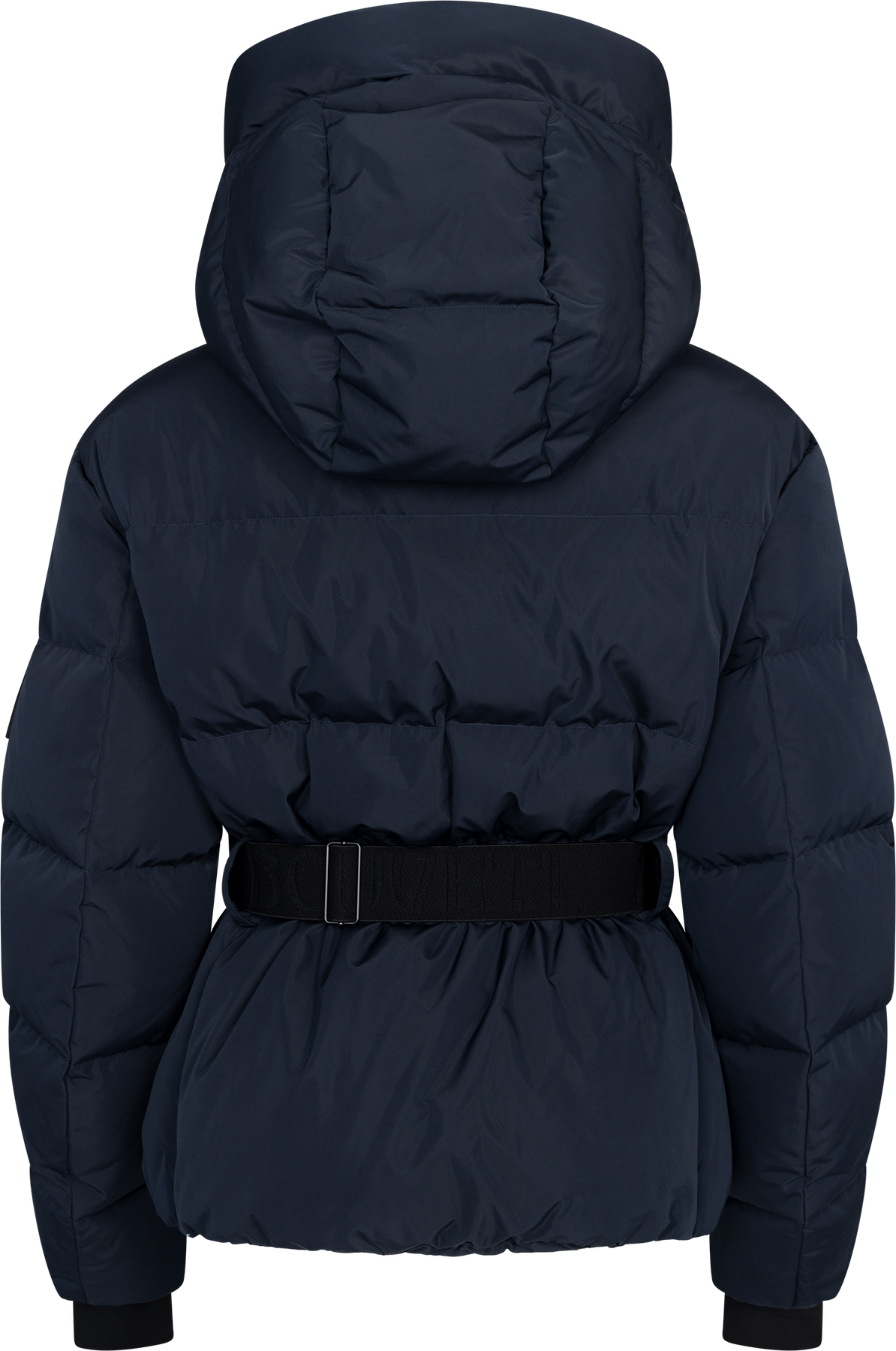 Emily Down Belt Jacket - Marinblå