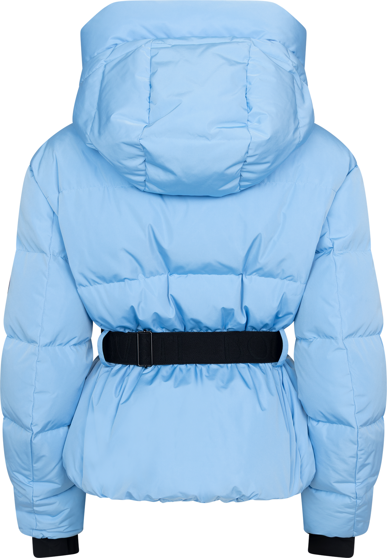 Emily Down Belt Jacket - Ljusblå