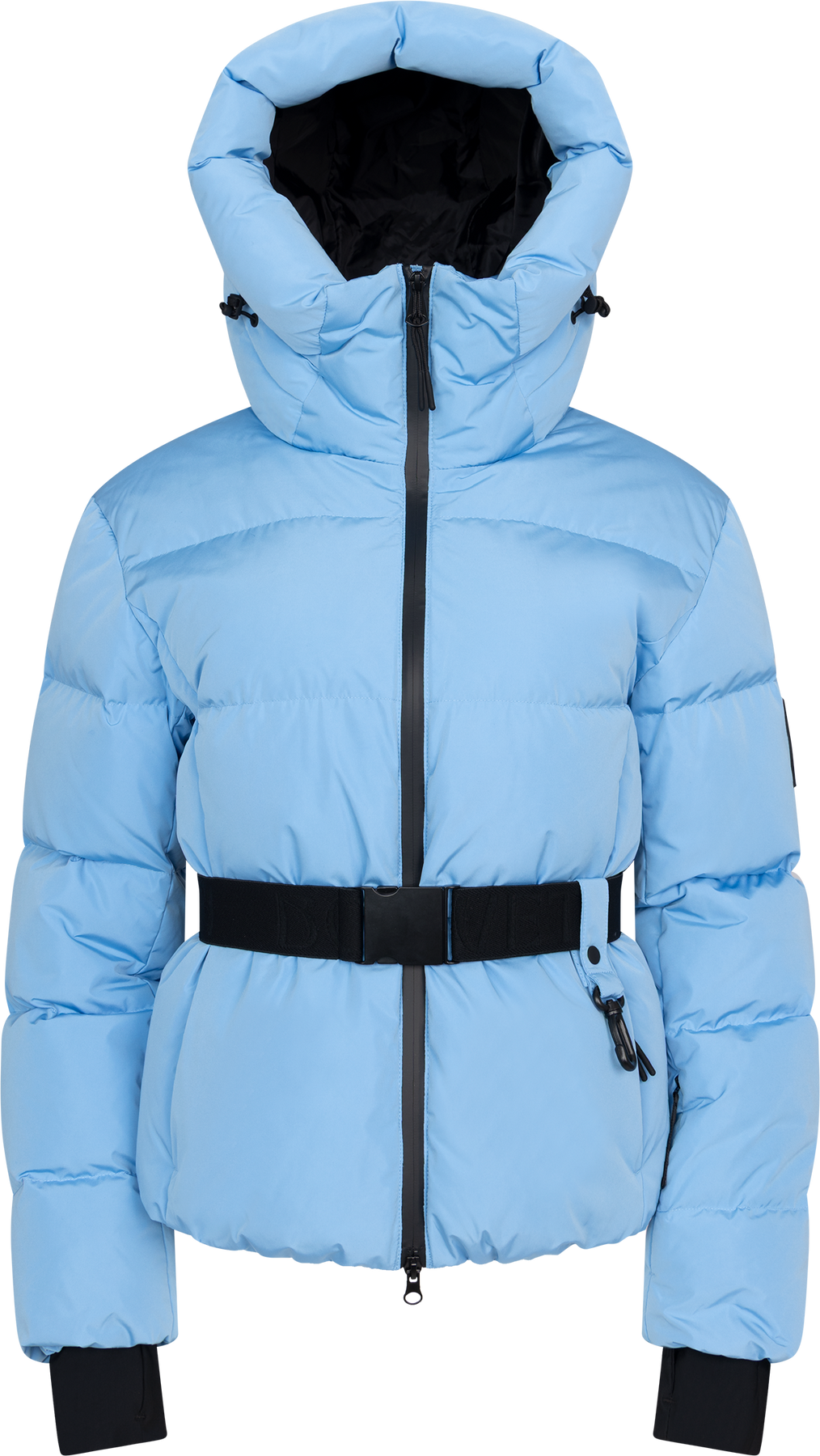 Emily Down Belt Jacket - Ljusblå