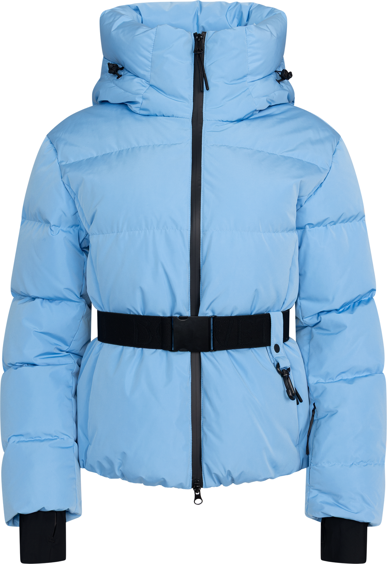 Emily Down Belt Jacket - Ljusblå