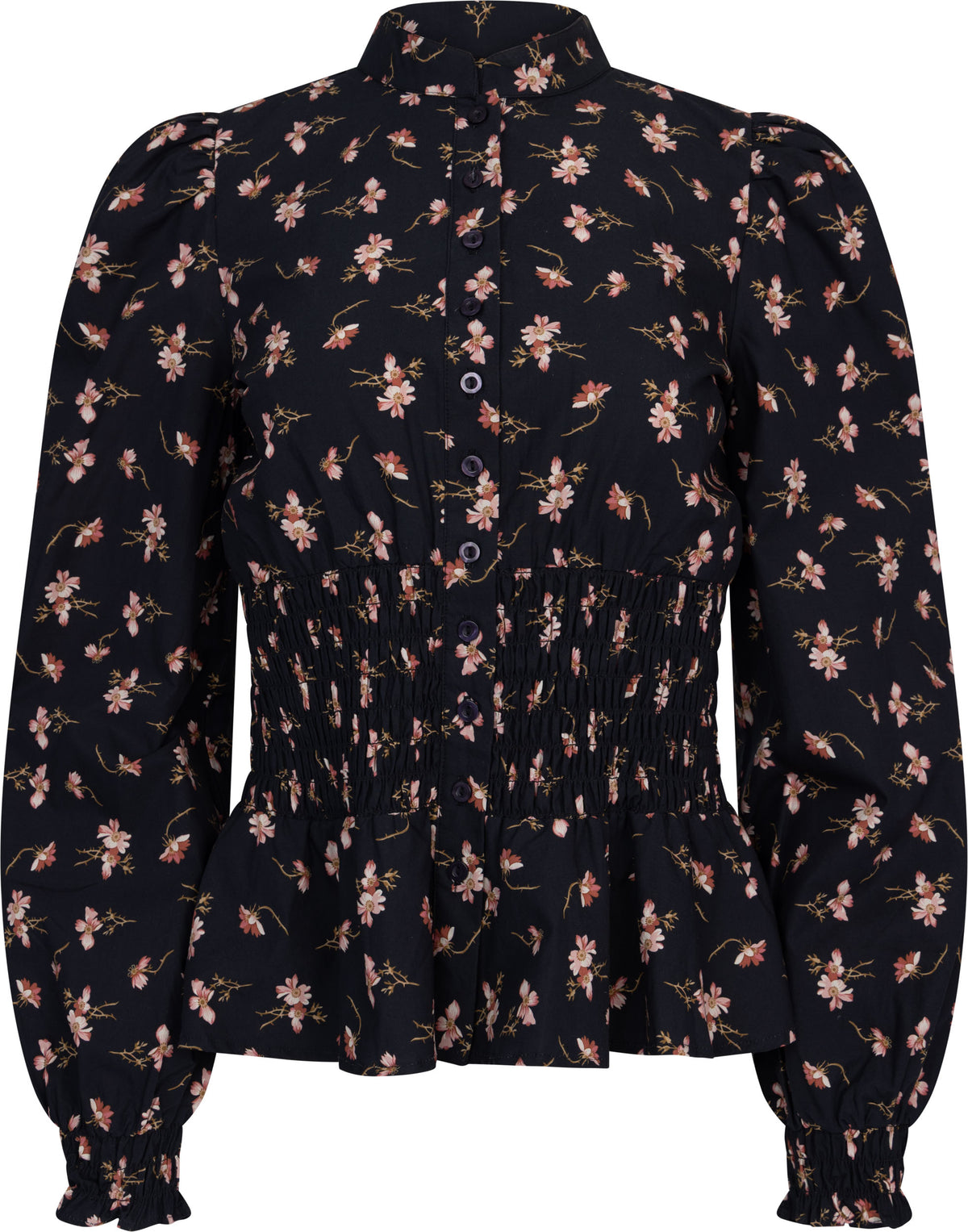 Poplin Smocking Blouse - Petals