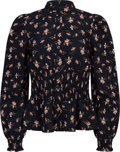 Poplin Smocking Blouse - Petals