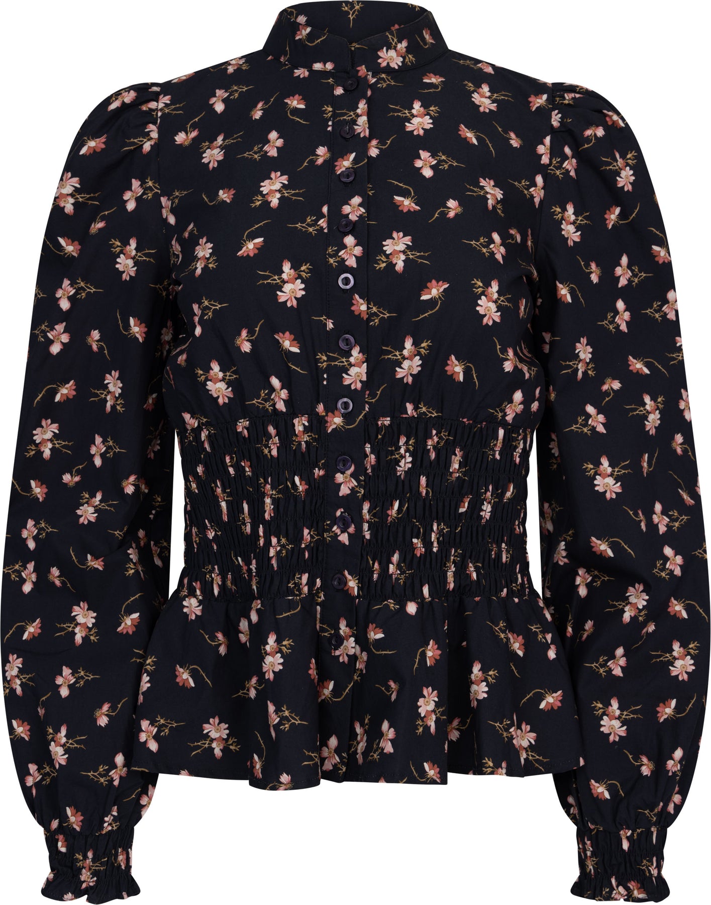 Poplin Smocking Blouse - Petals