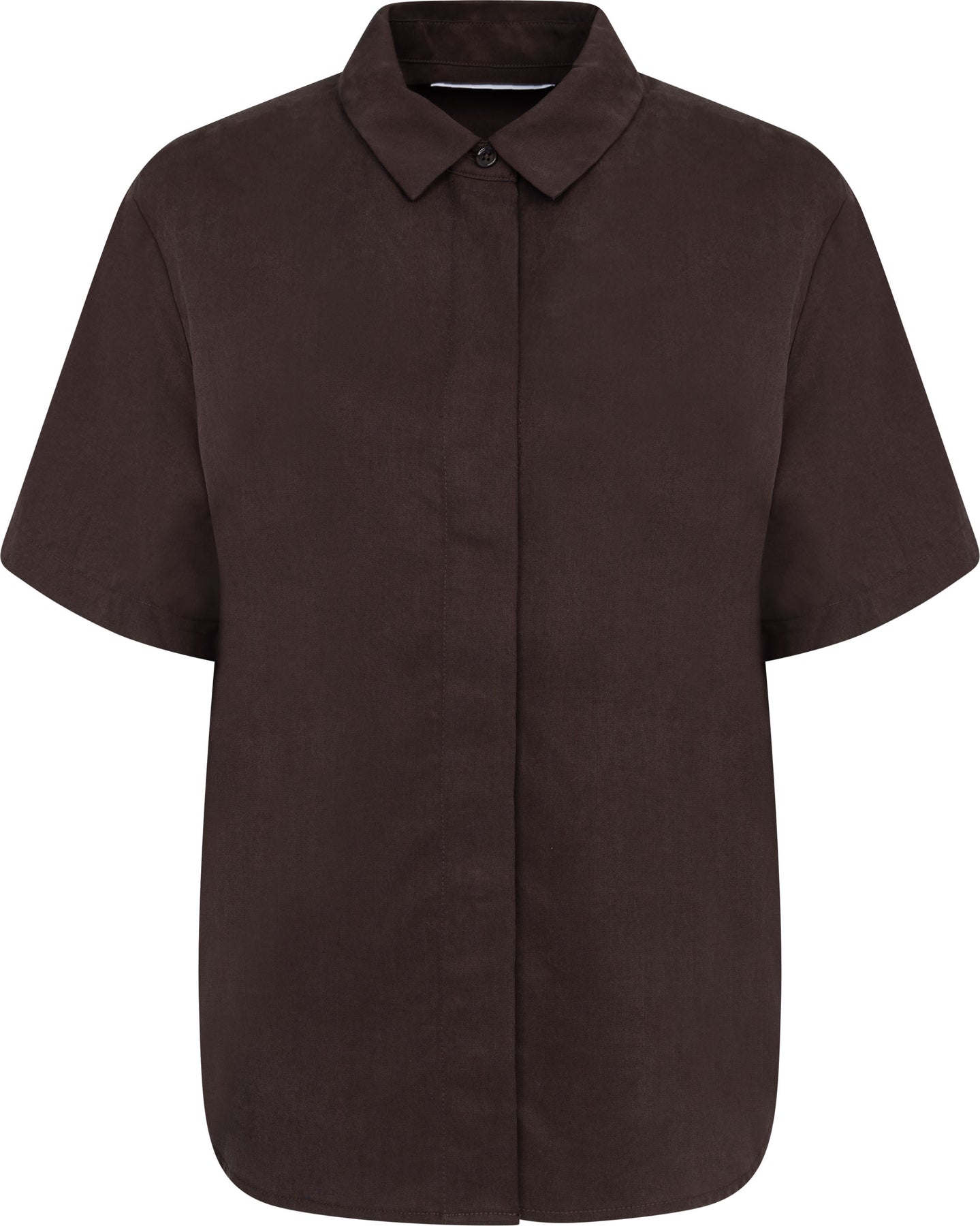Mina Ss Shirt - Black Coffee