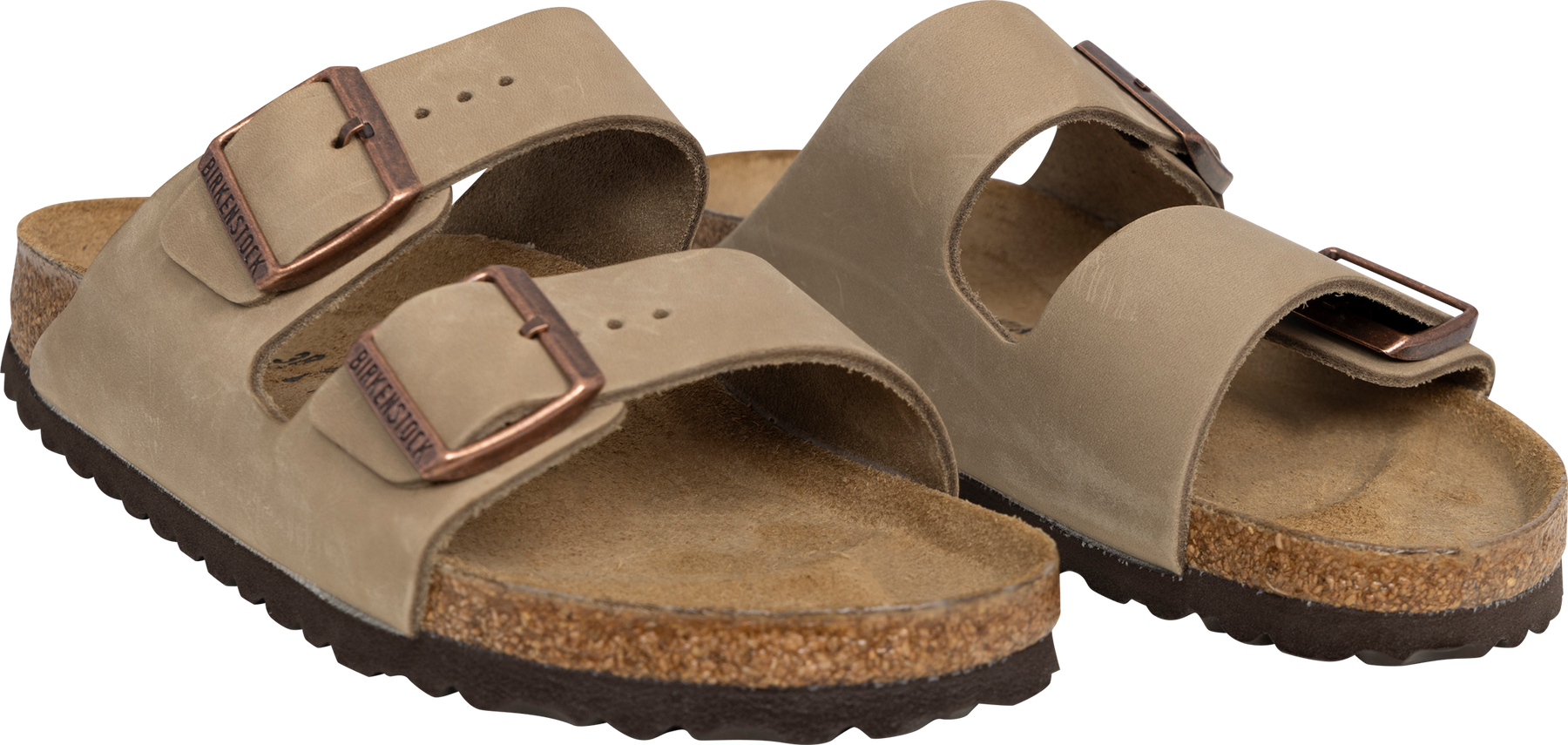 Arizona Oiled Leather Narrow - Tobacco Brown